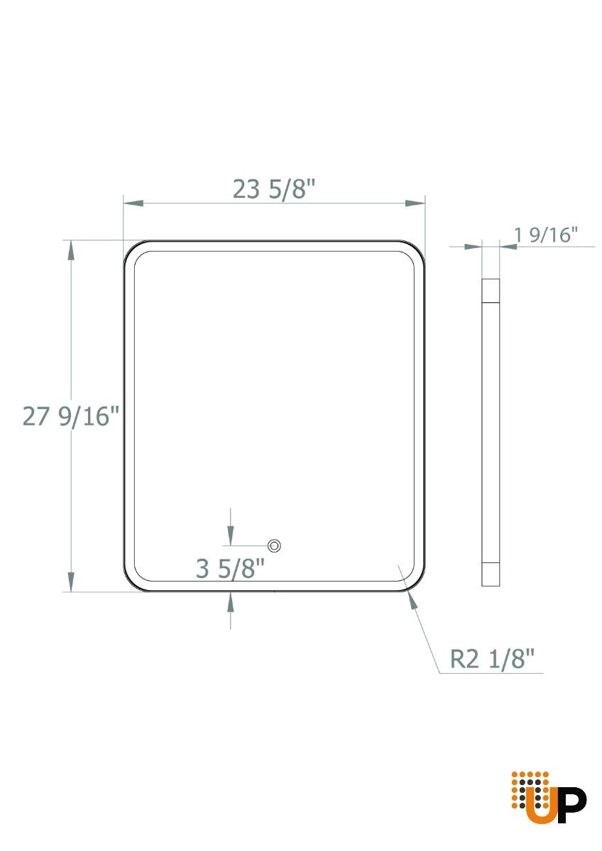 LED Mirror Donatello- 24"-GOLD photo#3