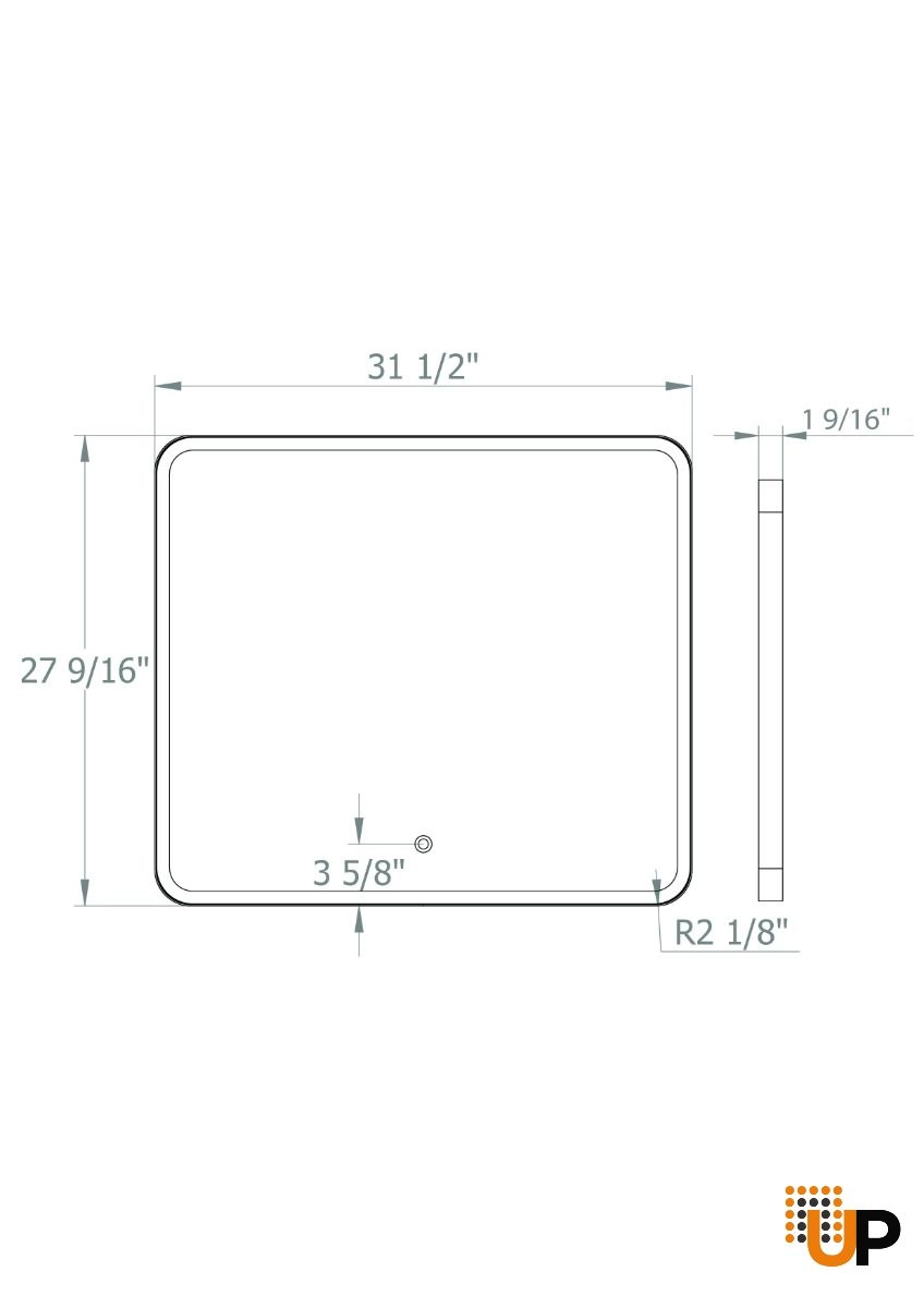 Mirror Donatello- 32"-White  photo#3