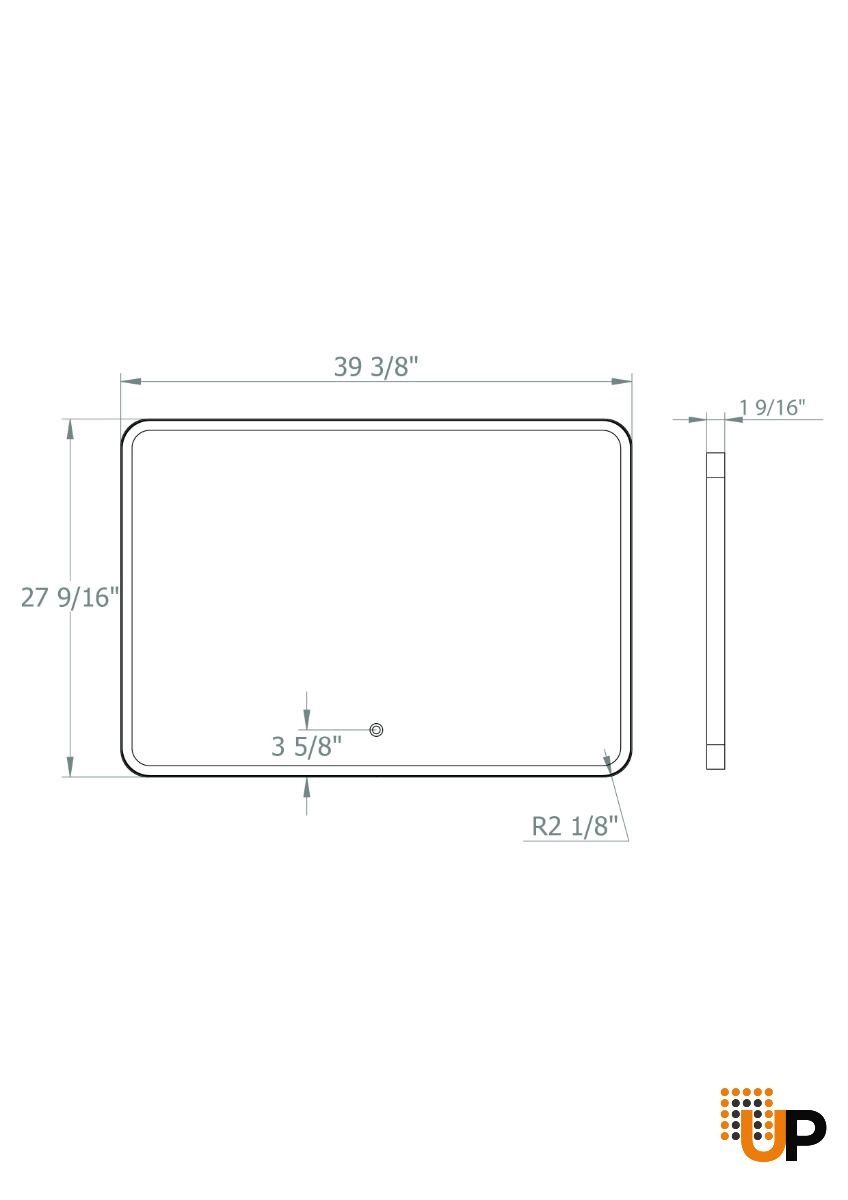 LED Mirror Donatello- 40"-GOLD photo#3