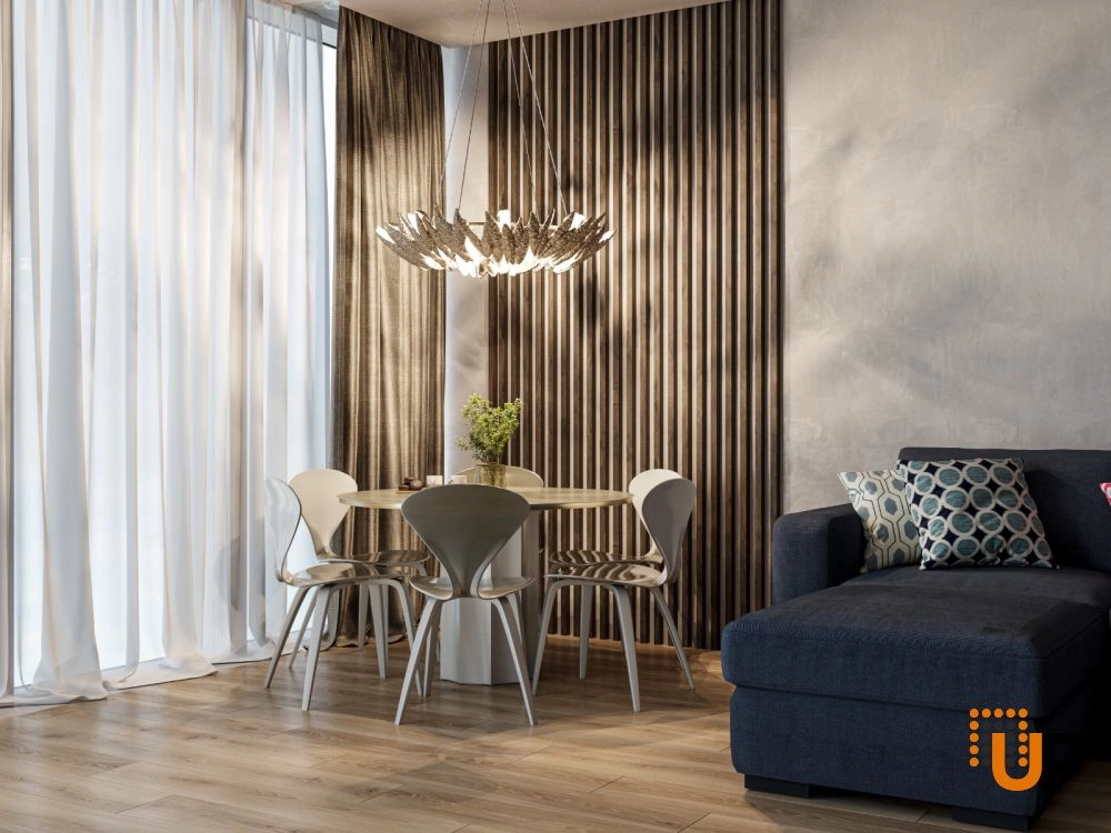 Sartodoors Cognac Oak Contemporary Decorative Wall Panels Wood Slat Ensemble - Pack of 8 photo#2