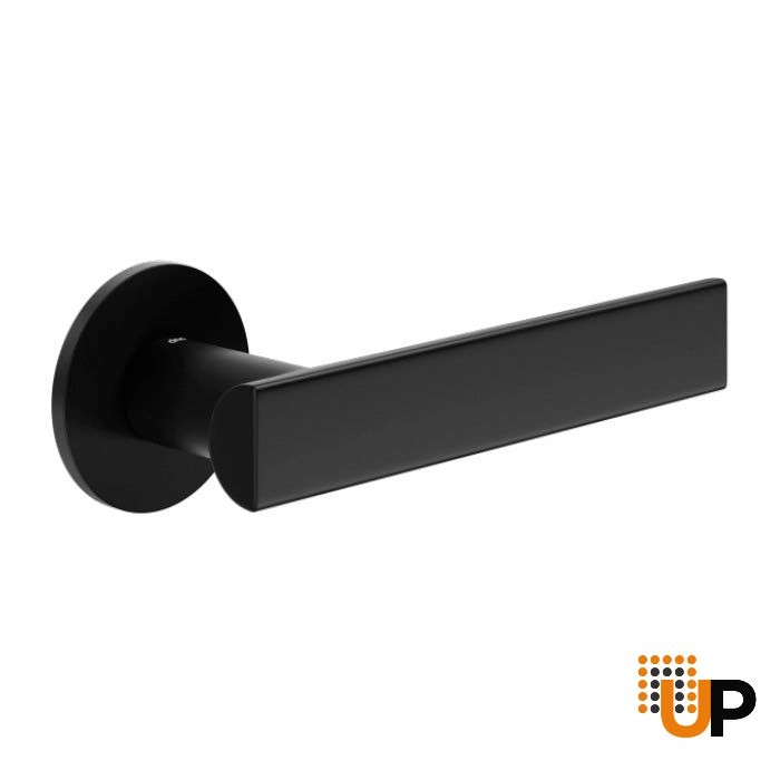 Door Euro Handle ANIK for Magnetic Lock, Black, Passage photo#1
