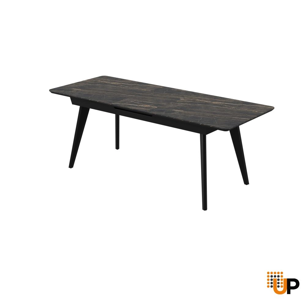 Dining Table MODENA 55(70)x31x29 Laminam Naturali Noir Desir photo#1