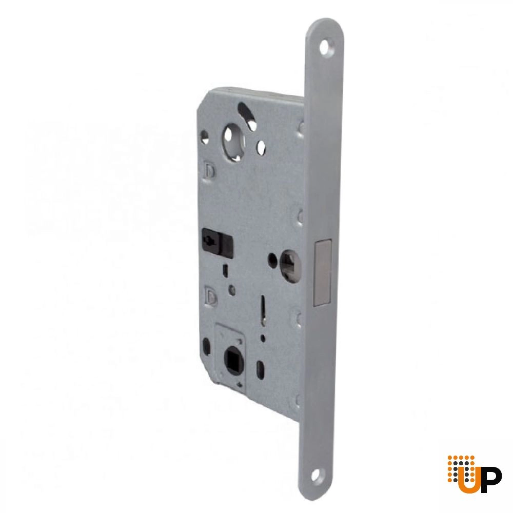 AGB Wave Hidden Handle for Interior Doors for Magnetic Lock, Silver, Passage photo#3