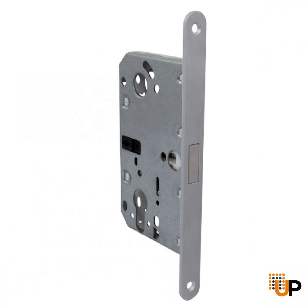 AGB Wave Hidden Handle for Interior Doors for Magnetic Lock, Silver, Entry photo#3