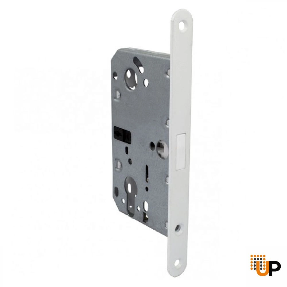 AGB Wave Hidden Handle for Interior Doors for Magnetic Lock, Matte White, Entry photo#3