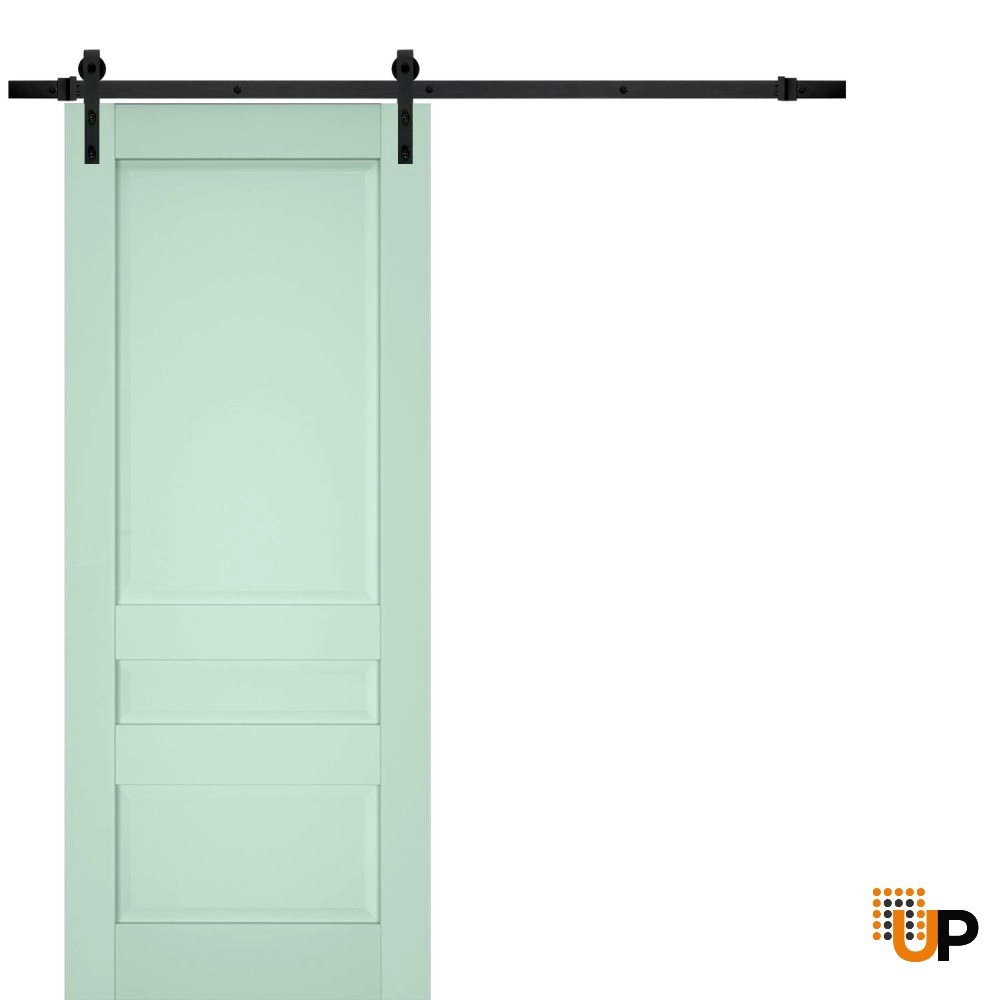 Single laminate sliding classic interior barn door | Veregio 7411 Oliva | 18 x 80 photo#1
