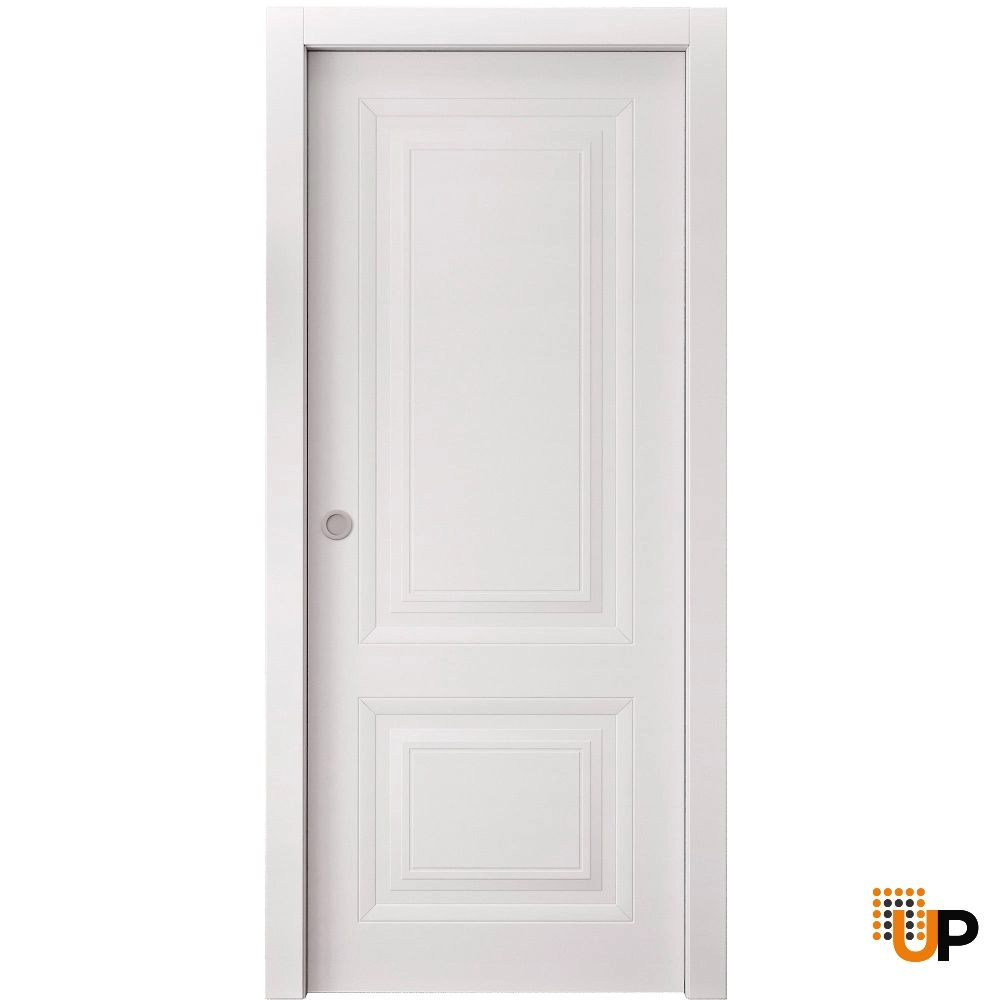 Basic 9422 interior pocket door 42x84 white wood with honeycomb Photo #1