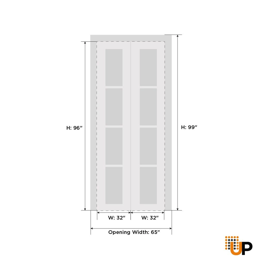 2 folding panels solid core sliding interior bi-fold door with frosted glass | Planum 0660 Painted White | 64 x 84 (2* 32x84) photo#6