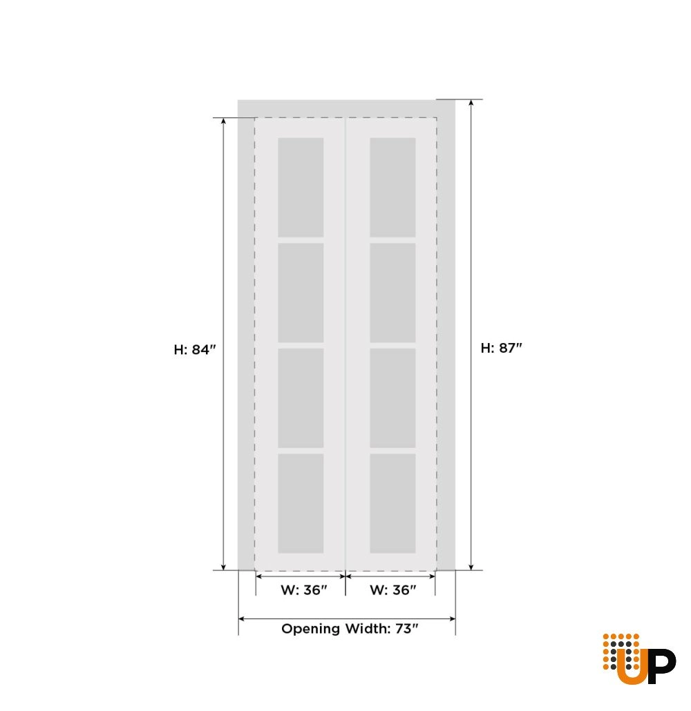 2 folding panels solid core sliding interior bi-fold door | Ego 5006  EGO Cognac Oak | 72 x 84 (2* 36x84) photo#5