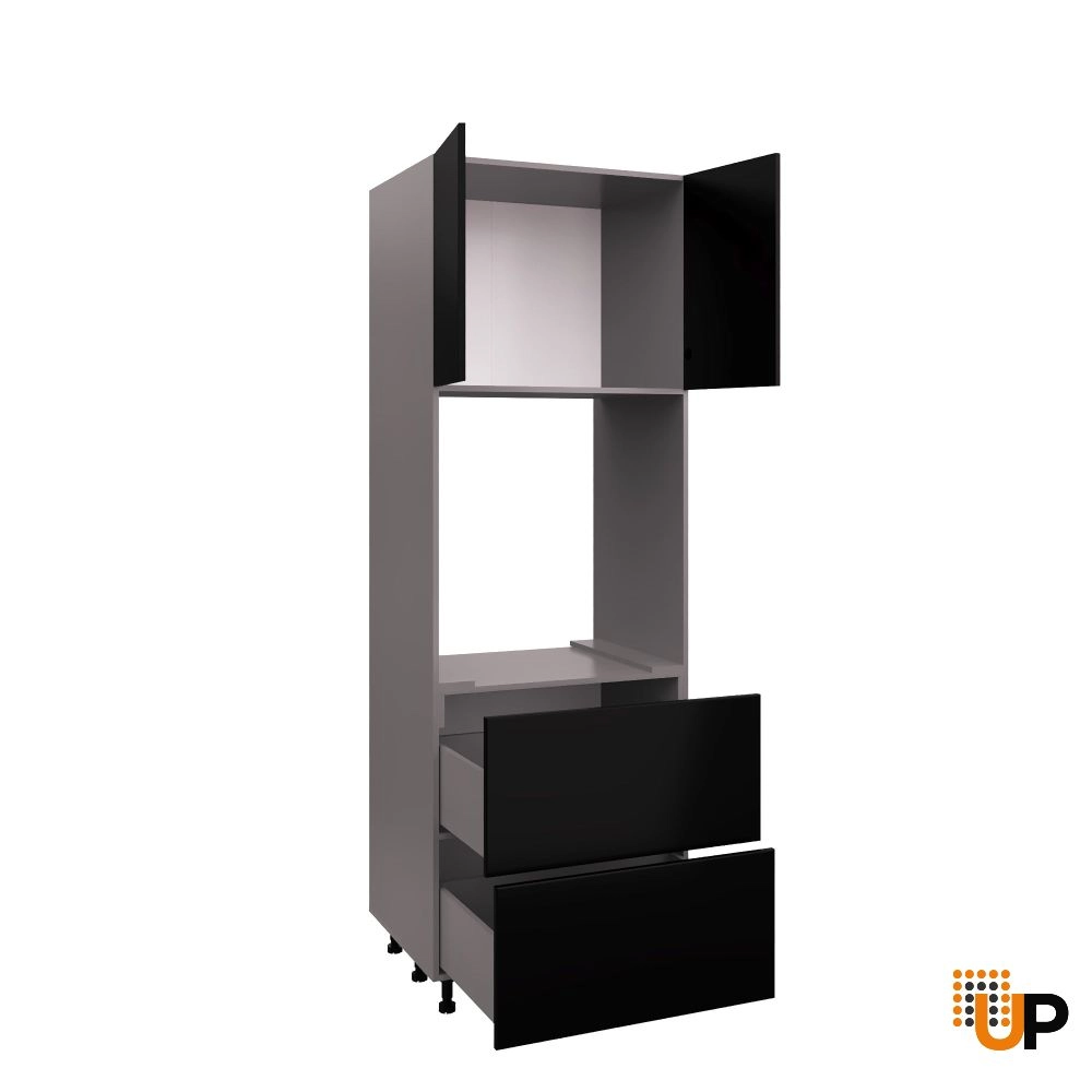 SOC3084DD-DD-GRE Tall Single Oven Cabinets -with Black Matte door photo#2