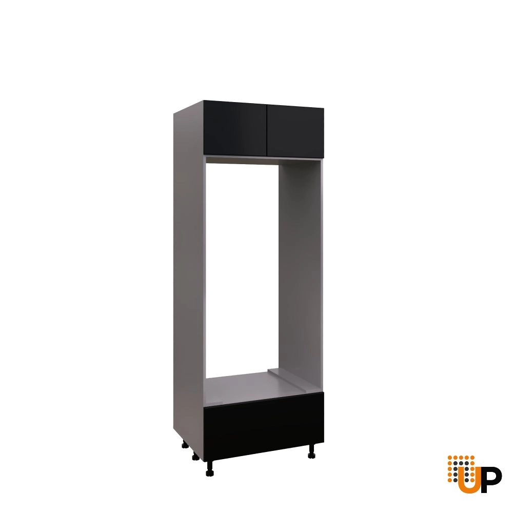 UDOC3084DD-SD-GRE Tall Double Oven Cabinets -with Black Matte door photo#1