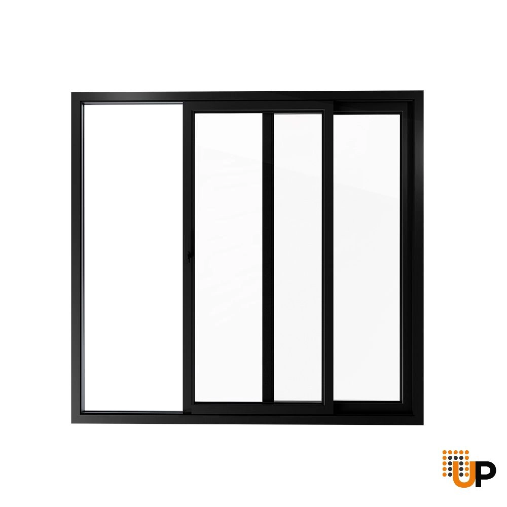 sliding Vinyl french exterior door with tempered glass | Patio 8166 Black Matte | 72 x 80 photo#2
