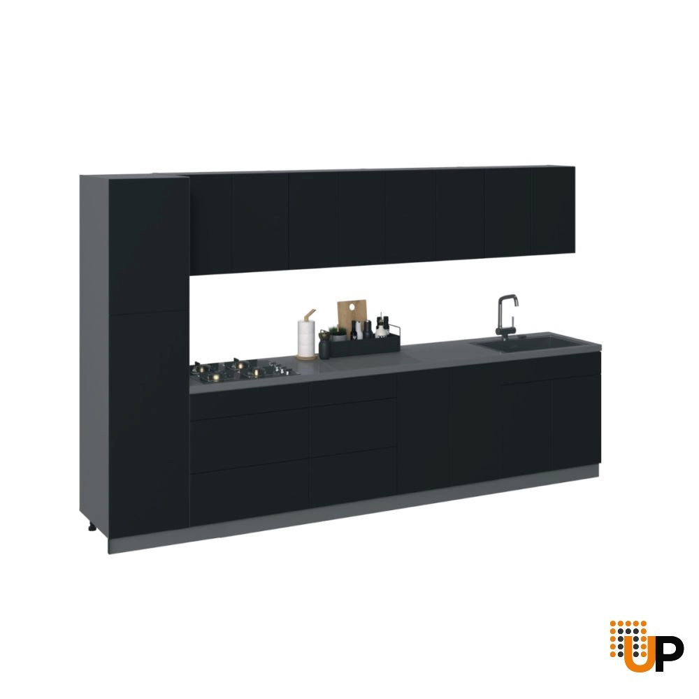 Kitchen Elegant Collection Black Color Base Size 11Ft Wide photo#1