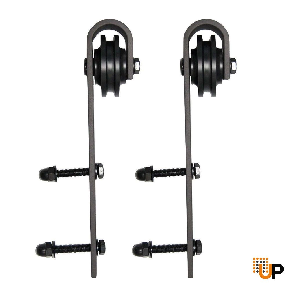 Flush interior barn bypass door | Planum 0010 Black | 36 x 80 photo#4