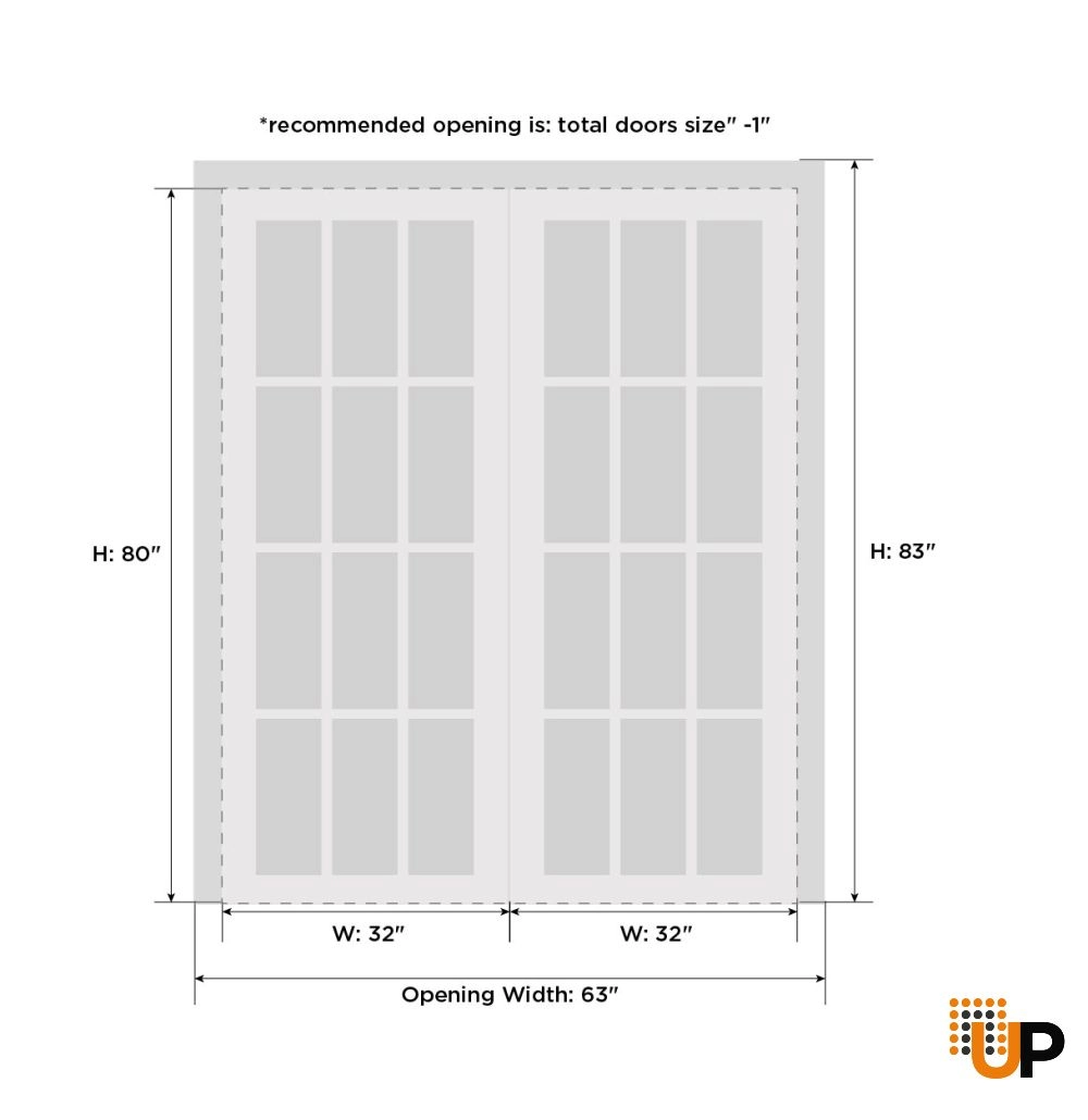 Double solid wood with honeycomb sliding flush interior closet bypass door | Planum 0770 Painted White | 64 x 80 (2* 32x80) photo#6