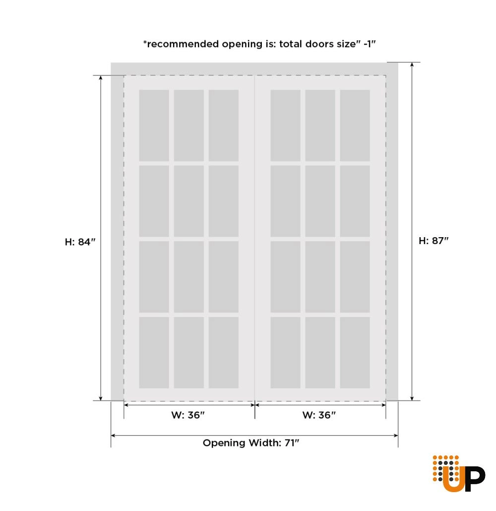 Double solid core sliding luxury interior closet bypass door with clear glass | Lucia 2466 Black Matte | 72 x 84 (2* 36x84) photo#6