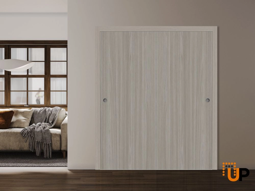 Single solid wood with honeycomb interior door slab | Basic 3001 Oak Franko | 18 x 80 photo#3