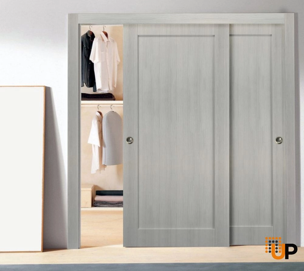 Single mdf shaker interior door slab | Quadro 4111 Ginger Ash | 18 x 80 photo#2