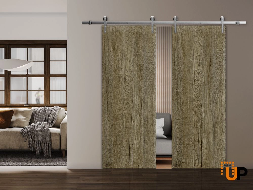 Single solid wood with honeycomb interior door slab | Basic 3001 Antique Oak | 18 x 80 photo#4