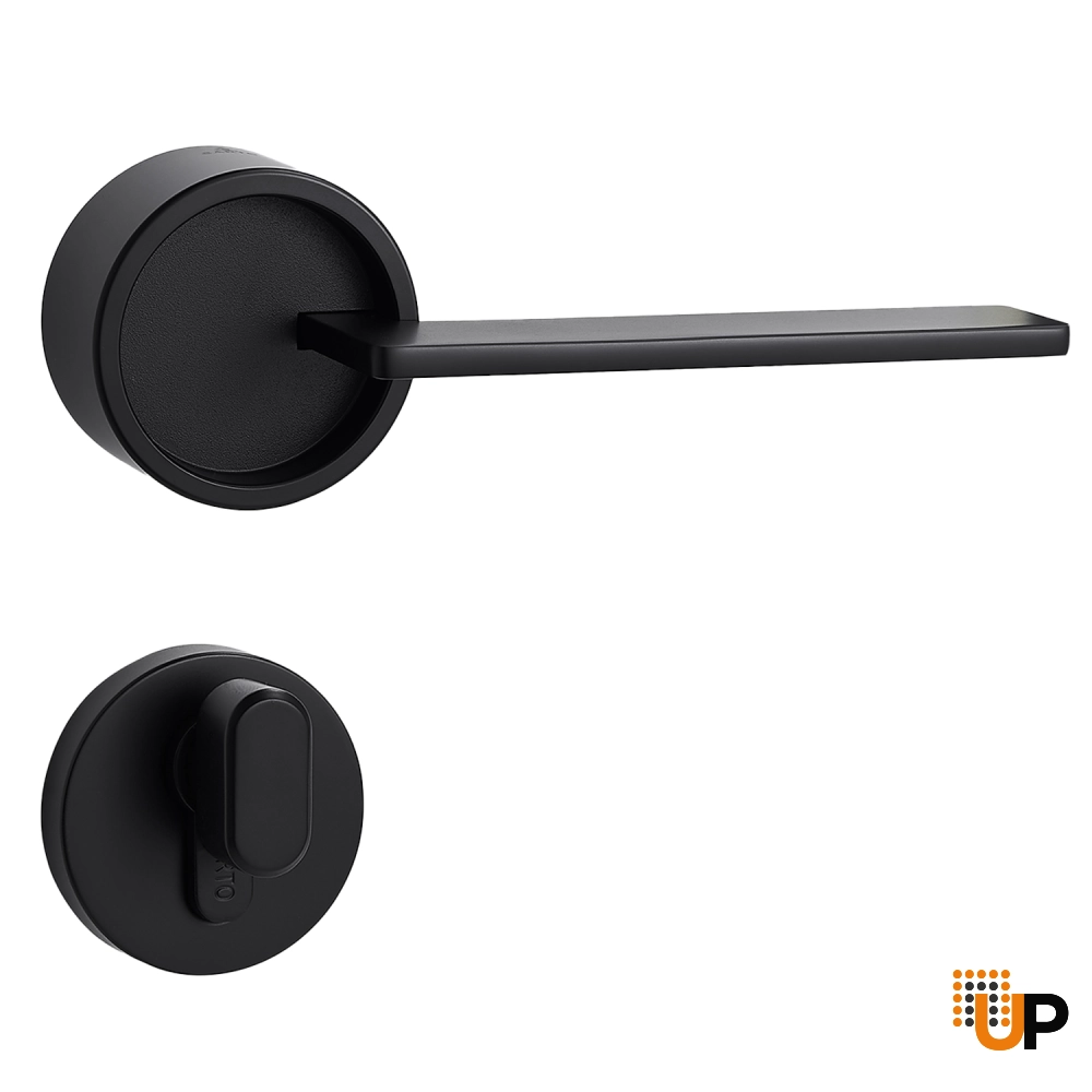 Door Euro Handle VERO for Magnetic Lock, Black, Entry photo#1