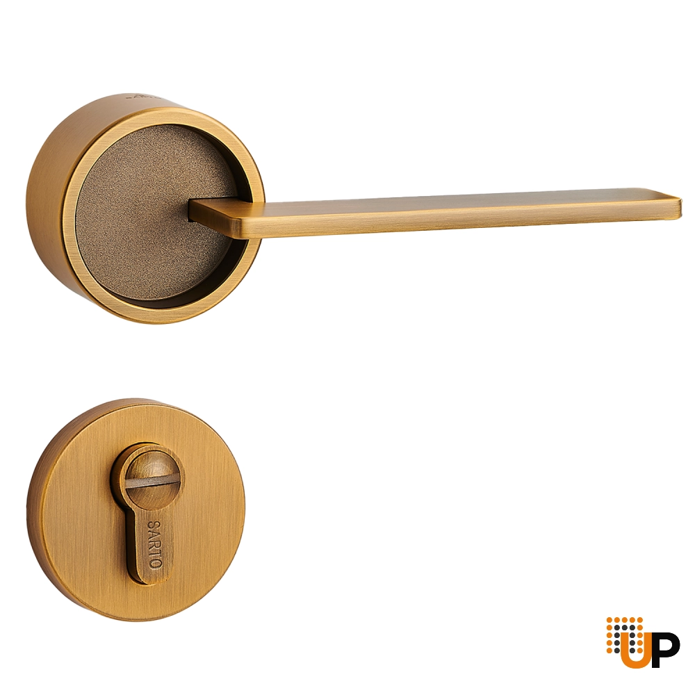 Door Euro Handle VERO for Magnetic Lock, Bronze, Privacy photo#1