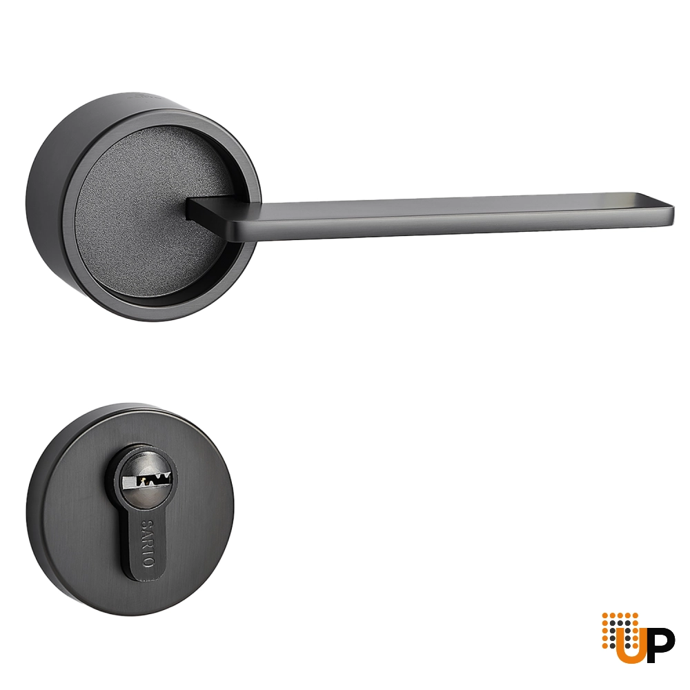 Door Euro Handle VERO for Magnetic Lock, Graphite, Entry photo#1