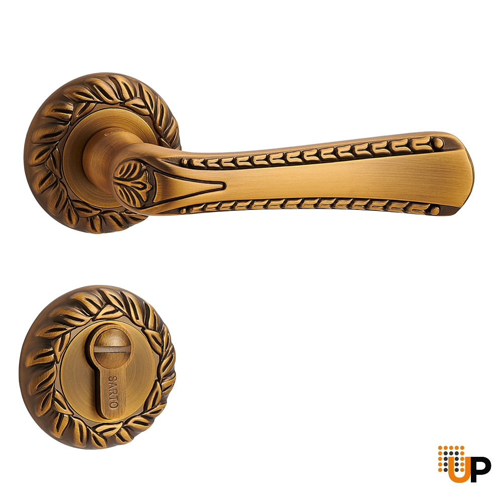 Door Euro Handle VERONA for Magnetic Lock, Bronze, Privacy photo#1