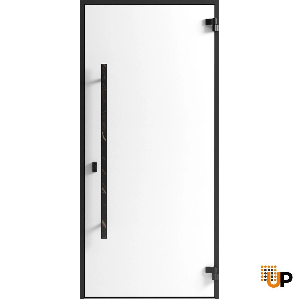 Single swing metal-aluminum modern exterior door | Dekton 0118 Natural Noir | 36 x 80 photo#2