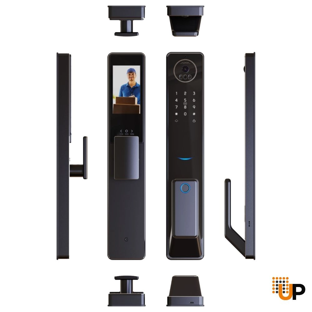 Smart Camera FingerPrint 300 Handle and Lock for Deux Ronex Door photo#3