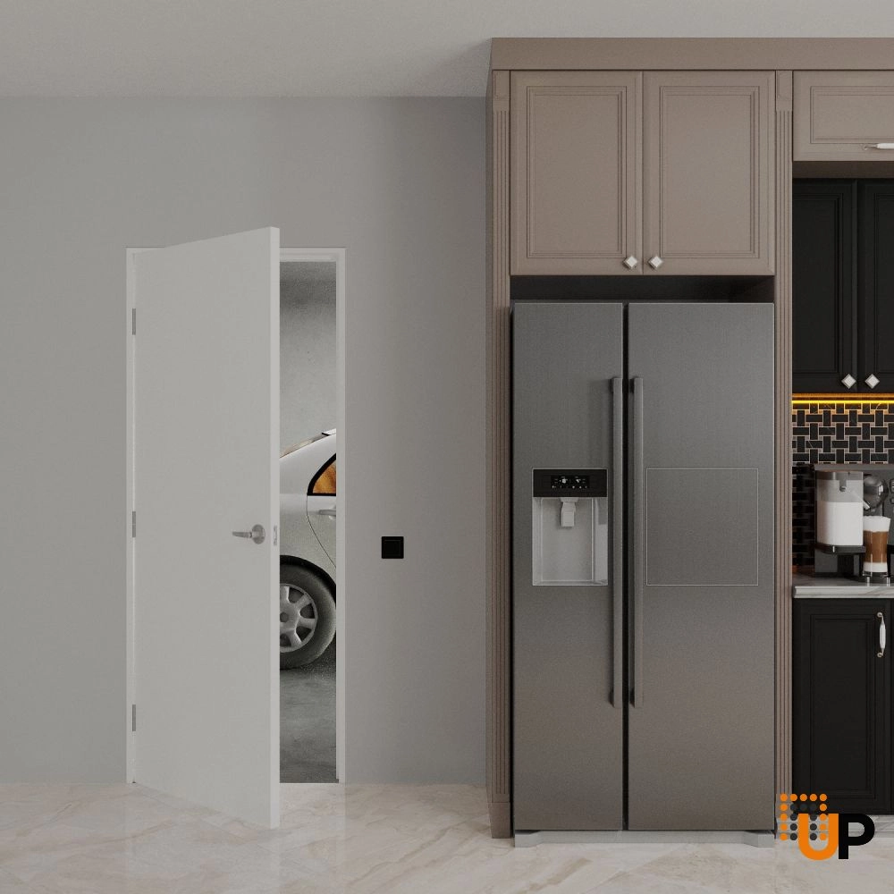 Single solid core modern fire rated doors | Firerated 1222 Primed White | 24 x 80 photo#2