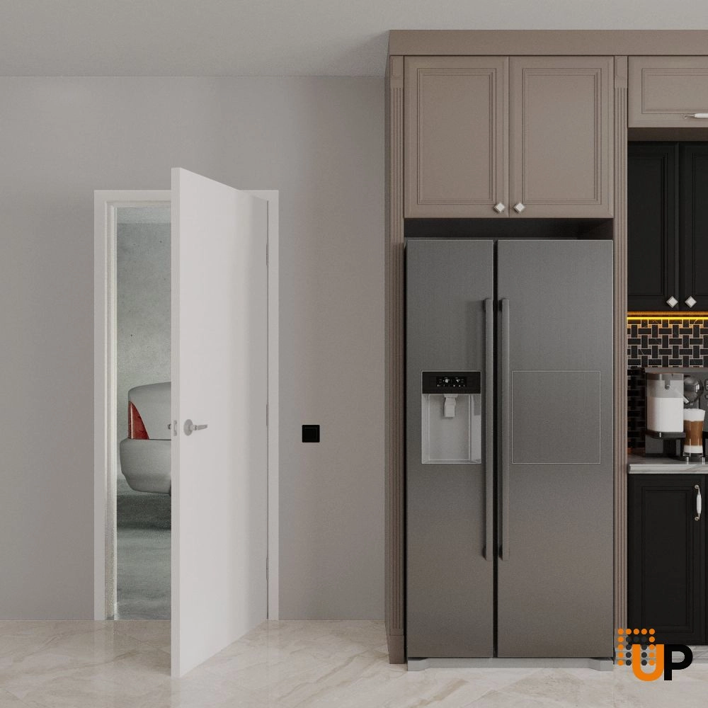 Single solid core modern fire rated doors | Firerated 1888 Primed White | 30 x 84 photo#2