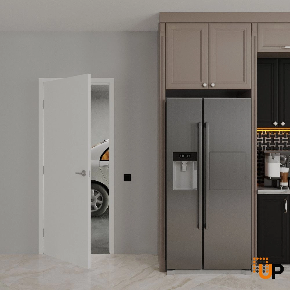 Single solid core modern fire rated doors | Firerated 1888 Primed White | 30 x 80 photo#2
