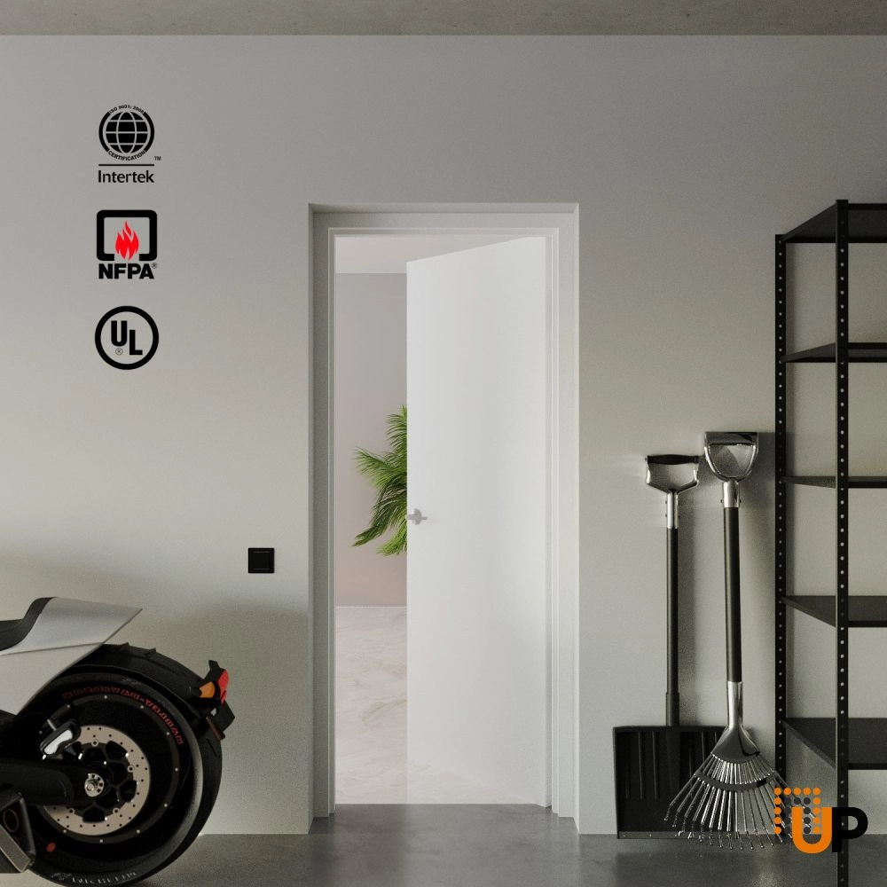 Single solid core modern fire rated doors | Firerated 1888 Primed White | 30 x 80 photo#3