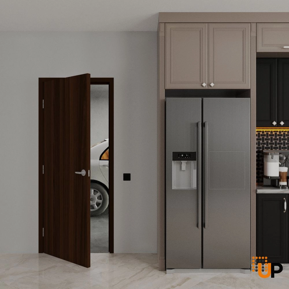 Single solid core modern fire rated doors | Firerated 1888 Chocolate Ash | 30 x 80 photo#2