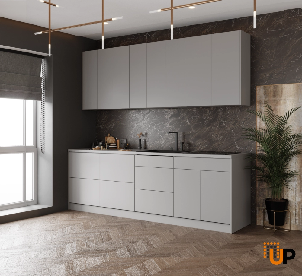 Kitchen Fusion Collection Gray Color Base Size 8.5Ft Wide photo#2