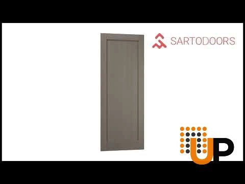 Double mdf shaker interior swing double door | Quadro 4111 Ginger Ash | 36 x 80 (2* 18x80) photo#5