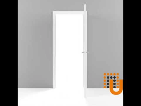 Single solid wood with honeycomb interior swing door with frosted glass | Planum 0660 Painted White | 30 x 84 photo#6