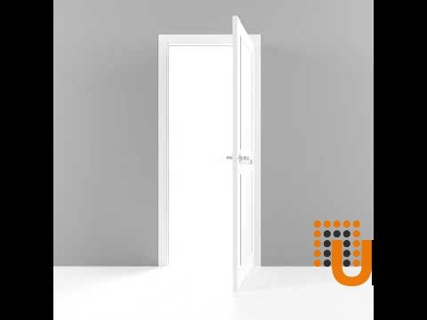 Single laminate modern interior swing door with frosted glass | Veregio 7288 Matte Grey | 18 x 80 photo#5