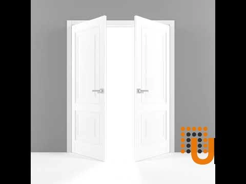 Double solid core french interior swing double door | Lucia 8831 White | 36 x 80 (2* 18x80) photo#5