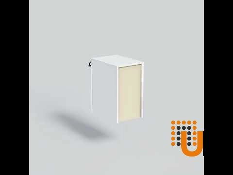 Side Vanity Cabinet Palm Beach Collection White Matt Gloss Color 12" photo#8