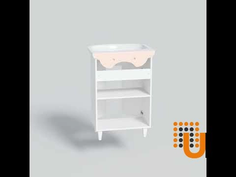 Modern Free standing Bathroom Vanity with Washbasin | Woodmix White Matte Collection | Non-Toxic Fire-Resistant MDF-28" photo#8