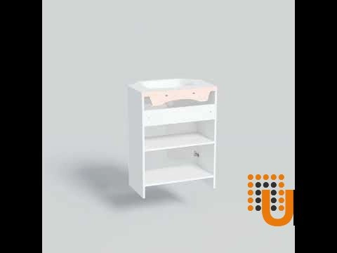 Modern Free Standing Bathroom Vanity with Washbasin | Classic White Matte Collection | Non-Toxic Fire-Resistant MDF photo#8