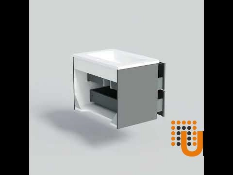 Modern Wall-Mounted Bathroom Vanity with Washbasin | Comfort Gray Matte Collection | Non-Toxic Fire-Resistant MDF-28" photo#8