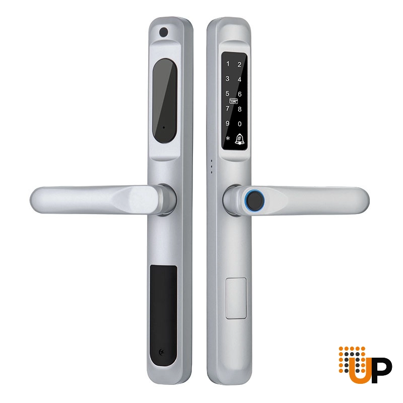 Smart FingerPrint Handle and Lock for Metal-Plastic Upvc Door photo#1