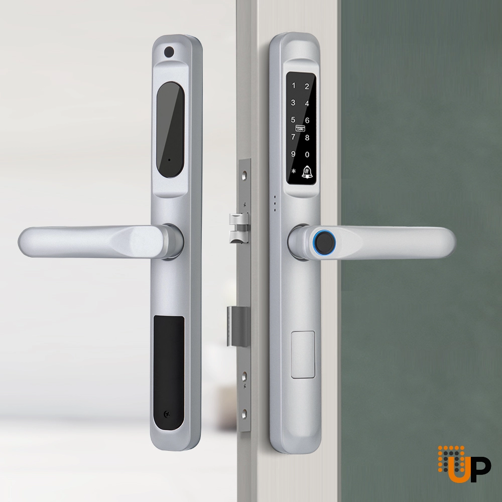 Smart FingerPrint Handle and Lock for Metal-Plastic Upvc Door photo#3