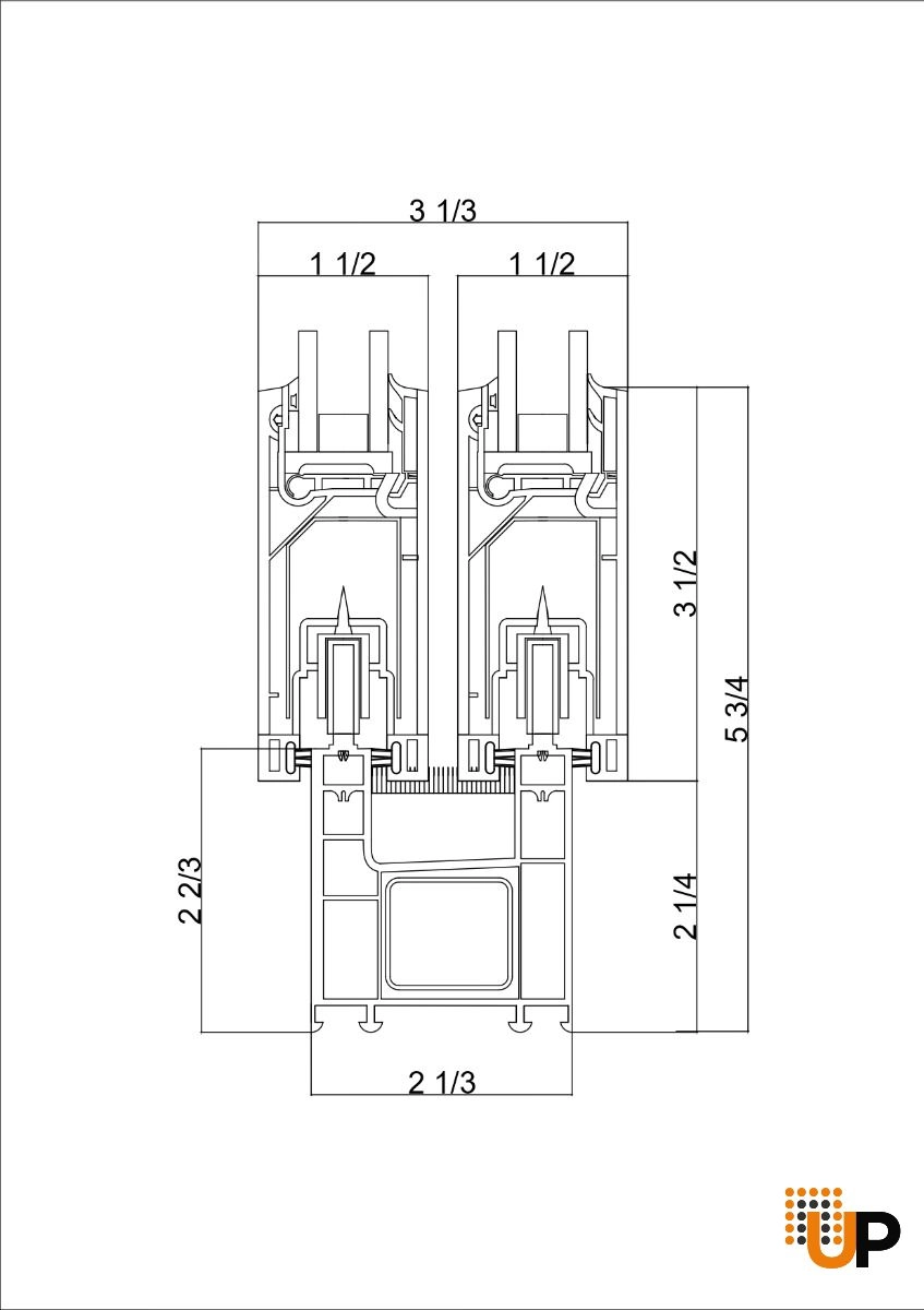 Double sliding metal-plastic french exterior door with tempered | Patio 8166 White | 64 x 80 photo#6