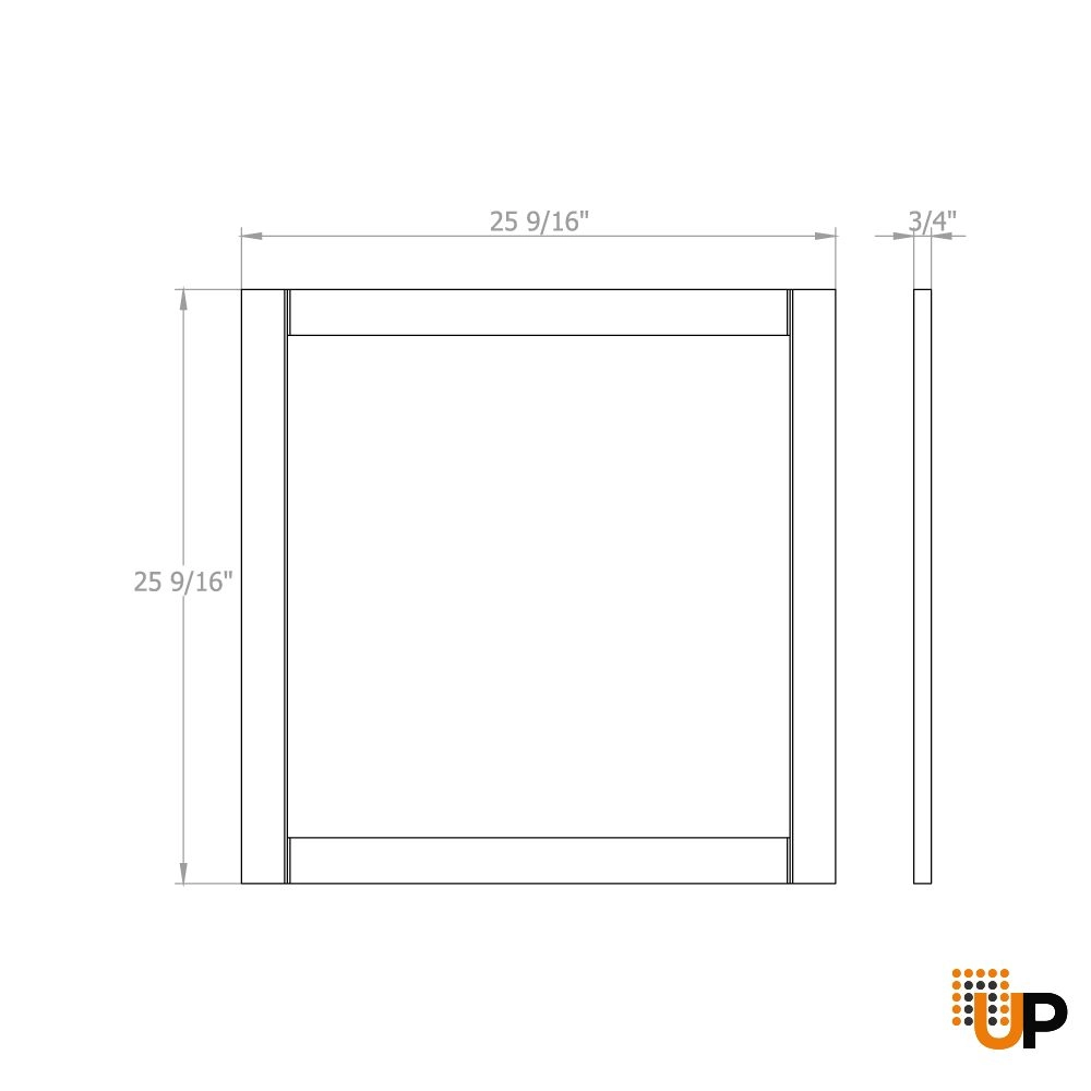 Mirror For Bath Vanity Woodmix Collection - 26" photo#6