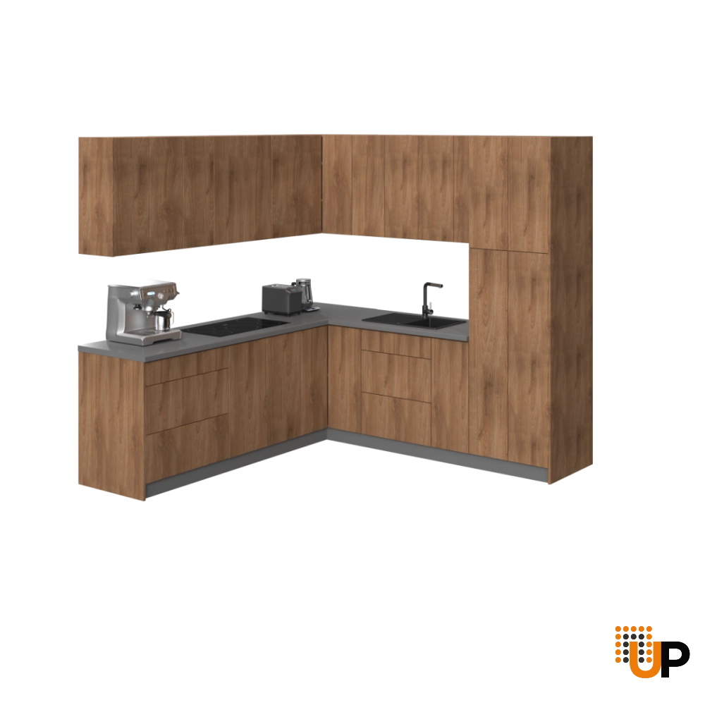 Kitchen Urban Collection Natural Teak Color Base Size 8x8Ft Wide photo#1
