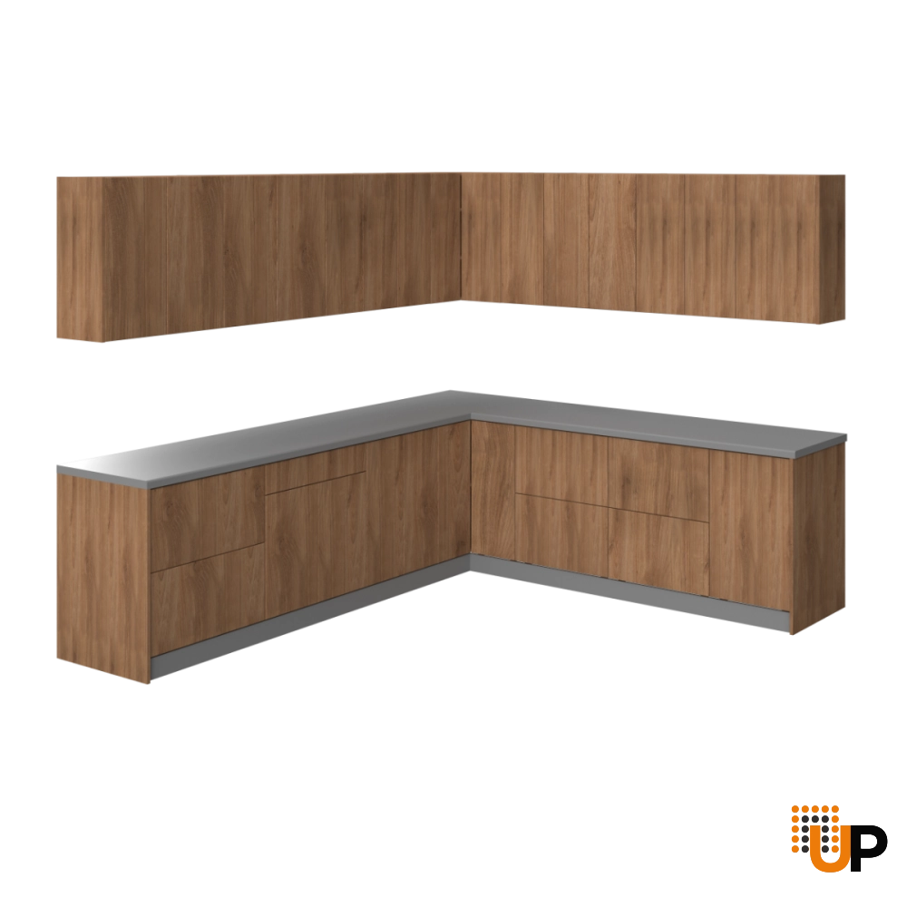 Kitchen Modern Collection Natural Teak Color Base Size 10x8,5Ft Wide photo#1