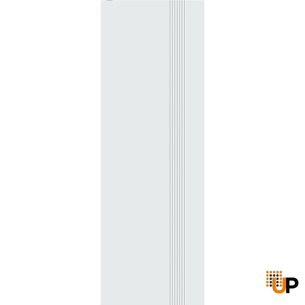 Single solid wood with honeycomb modern interior door slab | Basic 0111 White | 18 x 80 photo#1